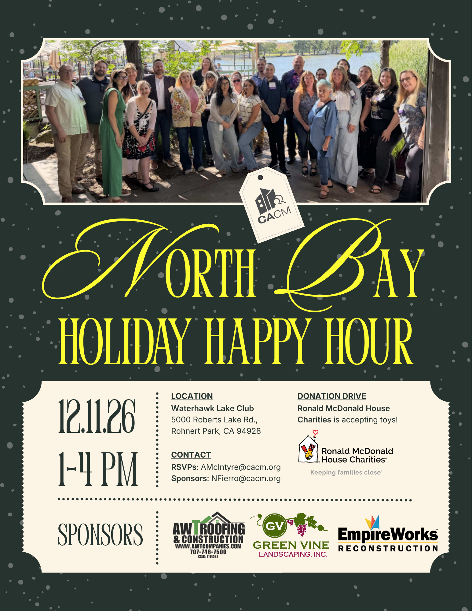 12.11.26 North Bay Holiday Happy Hour Flyer